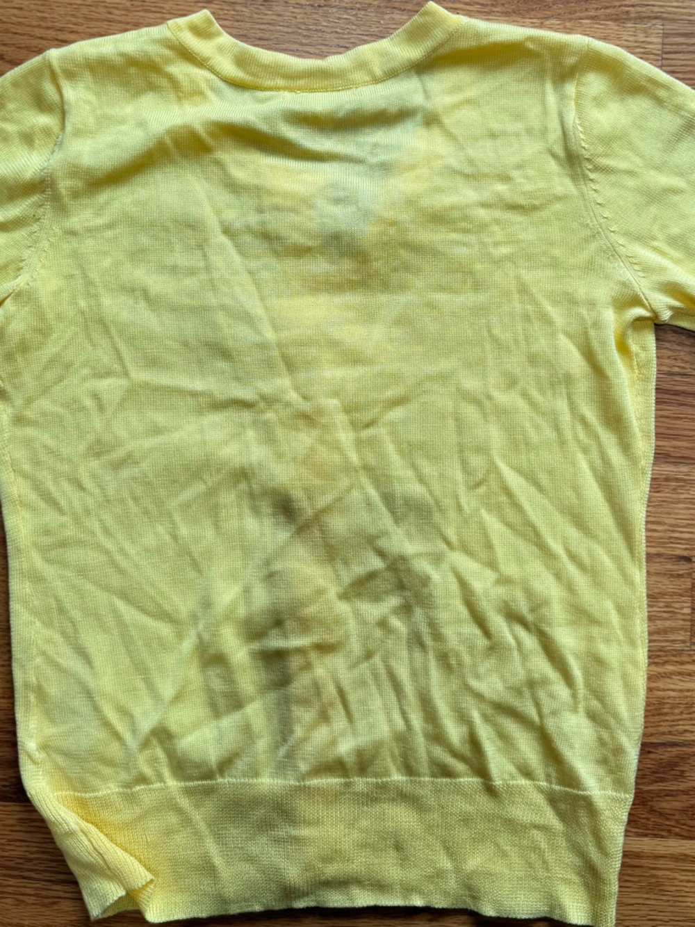 Bright Yellow Knit Top